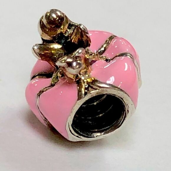 Chamilia Disney Tinkerbell Charm Sterling Silver 925 pink enamel - Picture 2 of 3